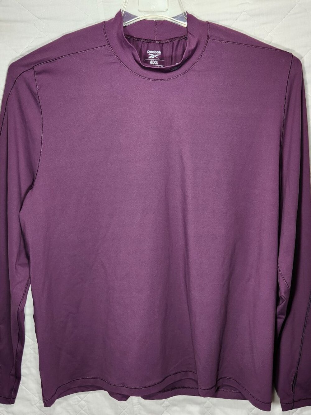 Reebok Speed Baselayer L/S Featuring RBK Fire+Purple Men’s 4XL NWT ($90 orig)